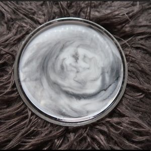 Marble painted glass candle holder